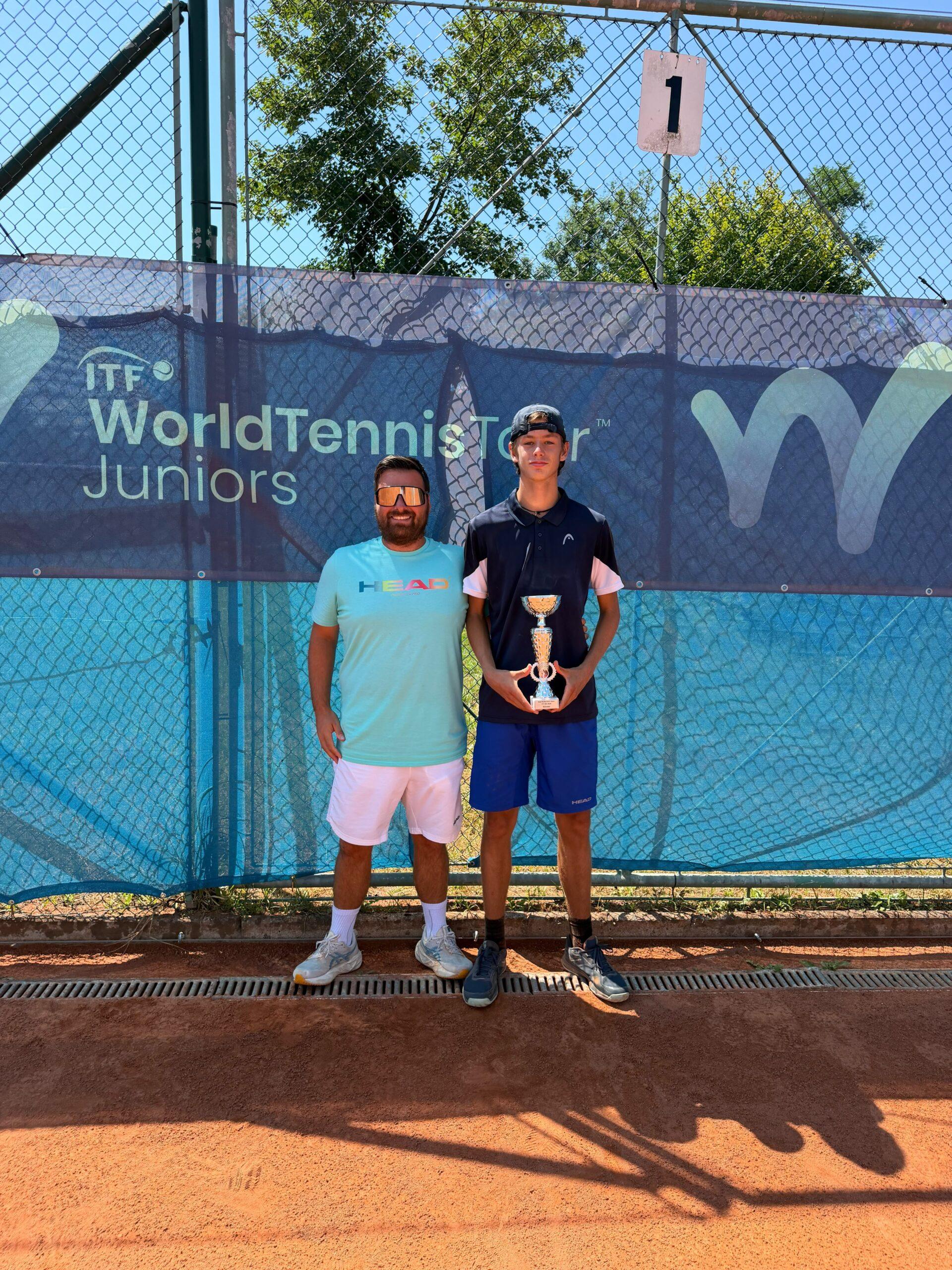 Riccardo Pretolani in finale nel torneo Itf Junior di Megrine