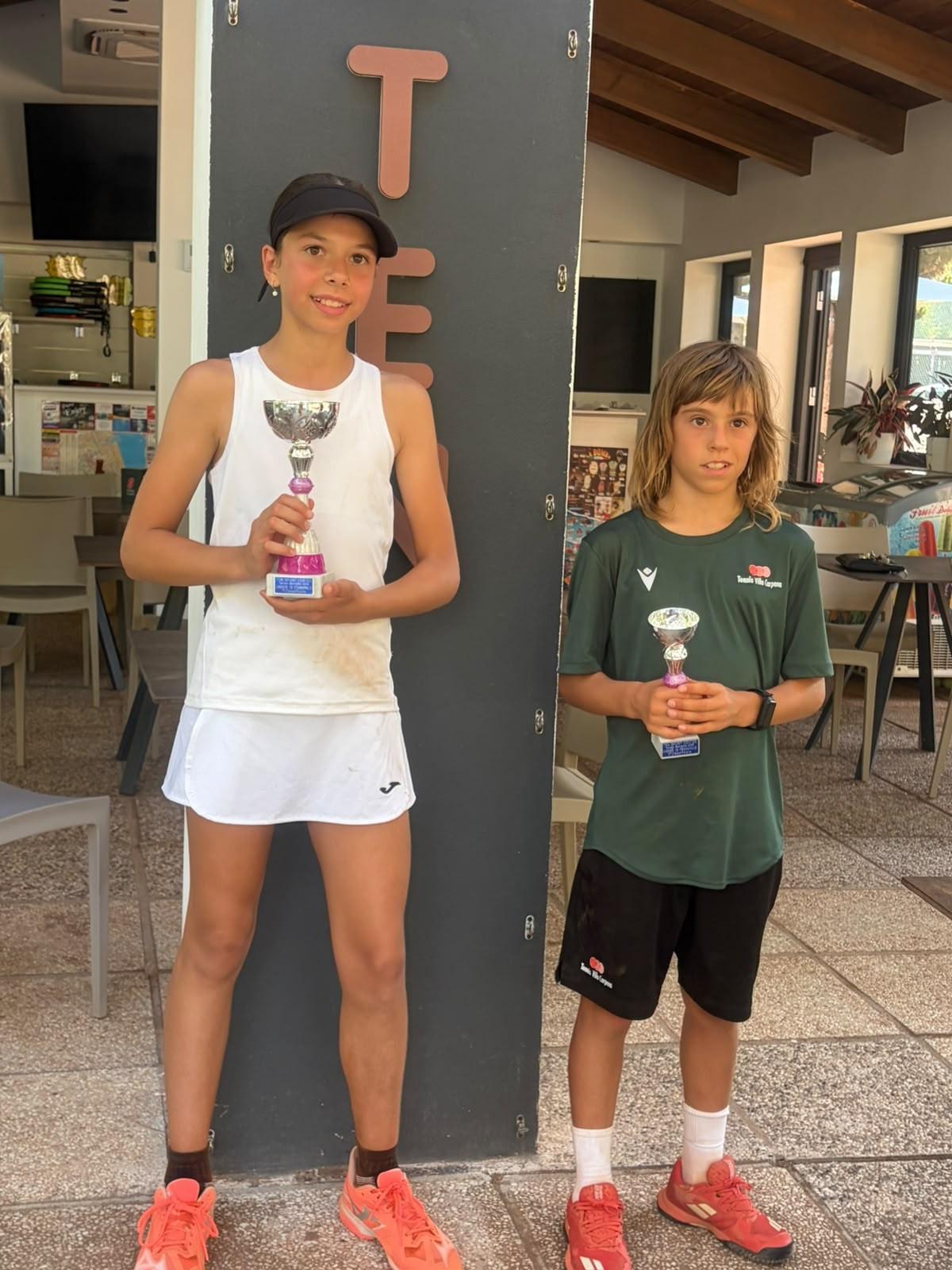 Mattia Zammarchi ed Alessia Barducci firmano il torneo giovanile del Ten Sport Center