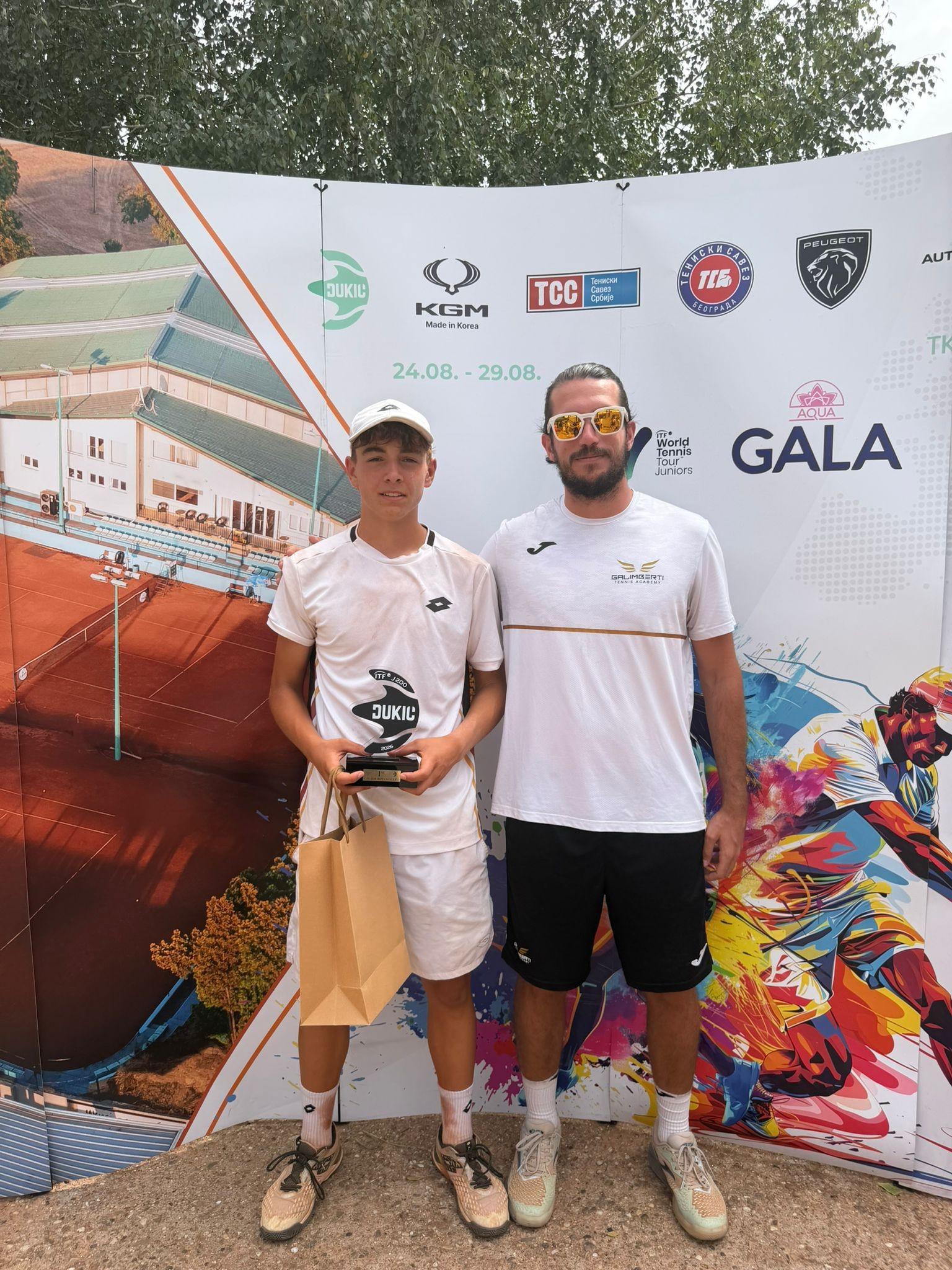 Mattia Logrippo protagonista fino in fondo, è suo il torneo Itf Junior di Belgrado