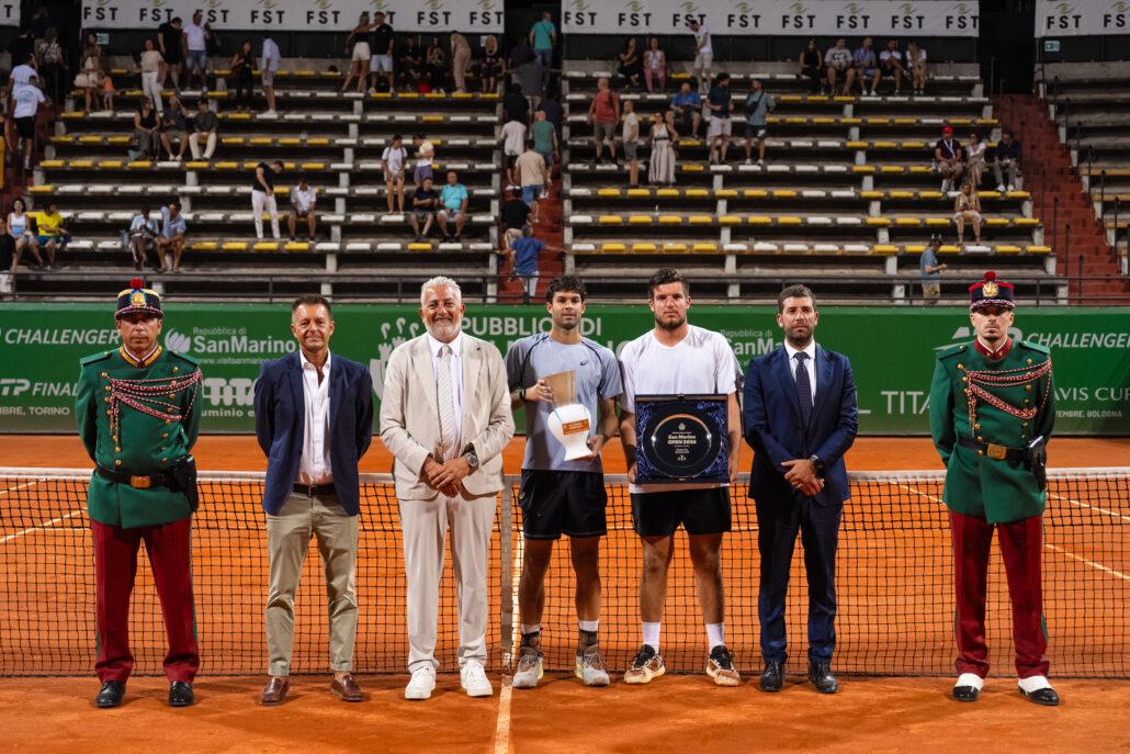 La premiazione degli Internazionali di Tennis San Marino Open