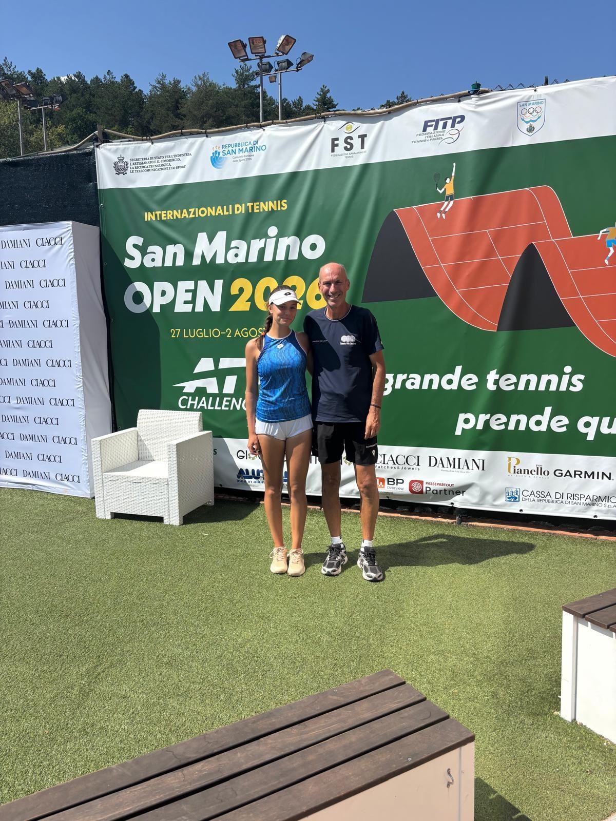 Dennis Ciprian Spircu e Sofia Cadar volano in semifinale nel San Marino Junior Open-Semifinali in doppio per Spircu-Rocco e Pagnoni-Paci