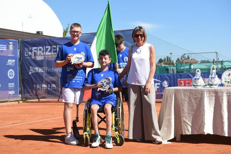 I finalisti del torneo Consolation del 1° “Junior Wheelchair International Città di Massa Lombarda