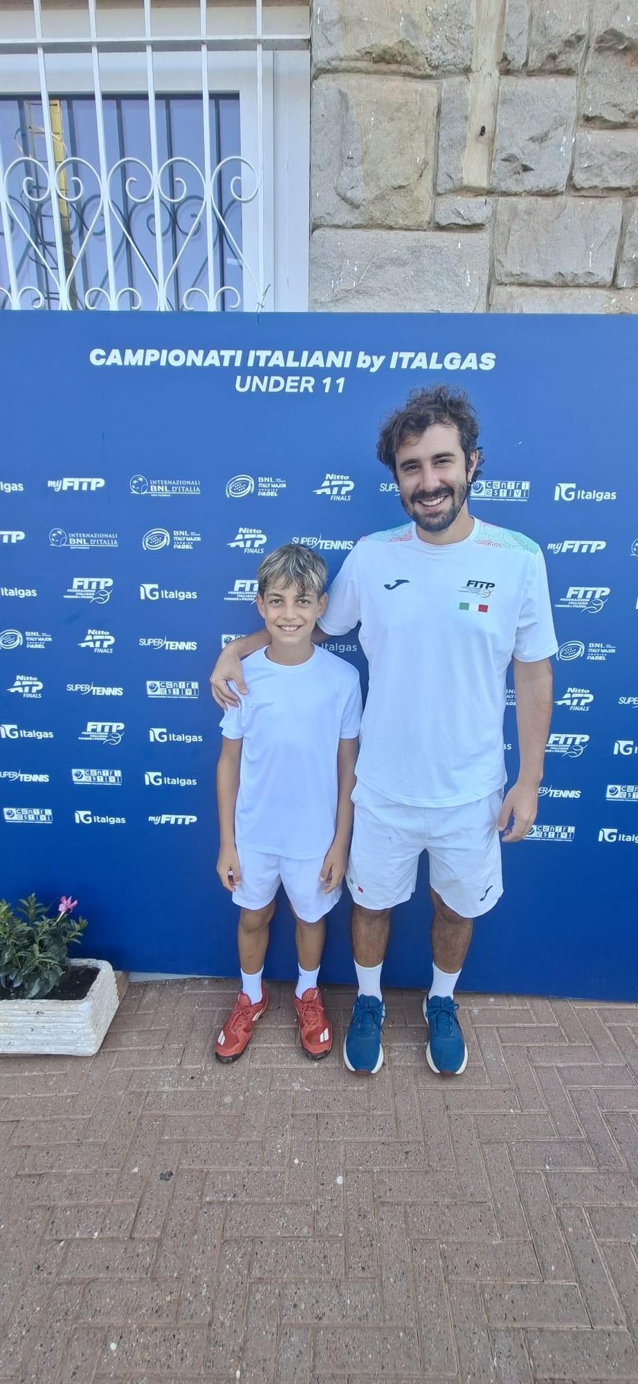 Tricolori Under 11: Mattia Sena in finale in singolare a Sanremo, Beatrice Benvenuti vince il doppio a Bari