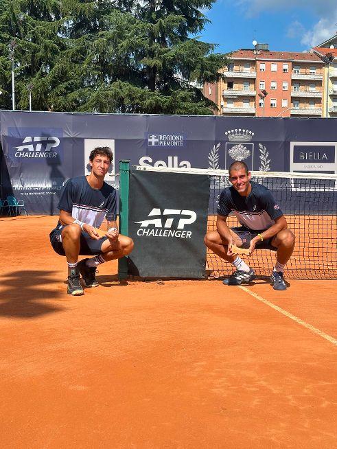Carlo Alberto Caniato batte l’argentino Alex Barrena e conquista la finale nel Challenger Atp di Biella-Forti e Romano vincono il titolo di doppio