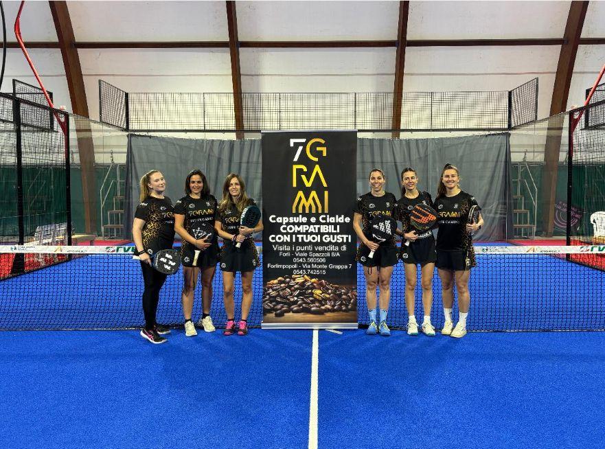 Padel: per la squadra femminile del Ct Meldola 7Grammi di felicità con la promozione in serie C