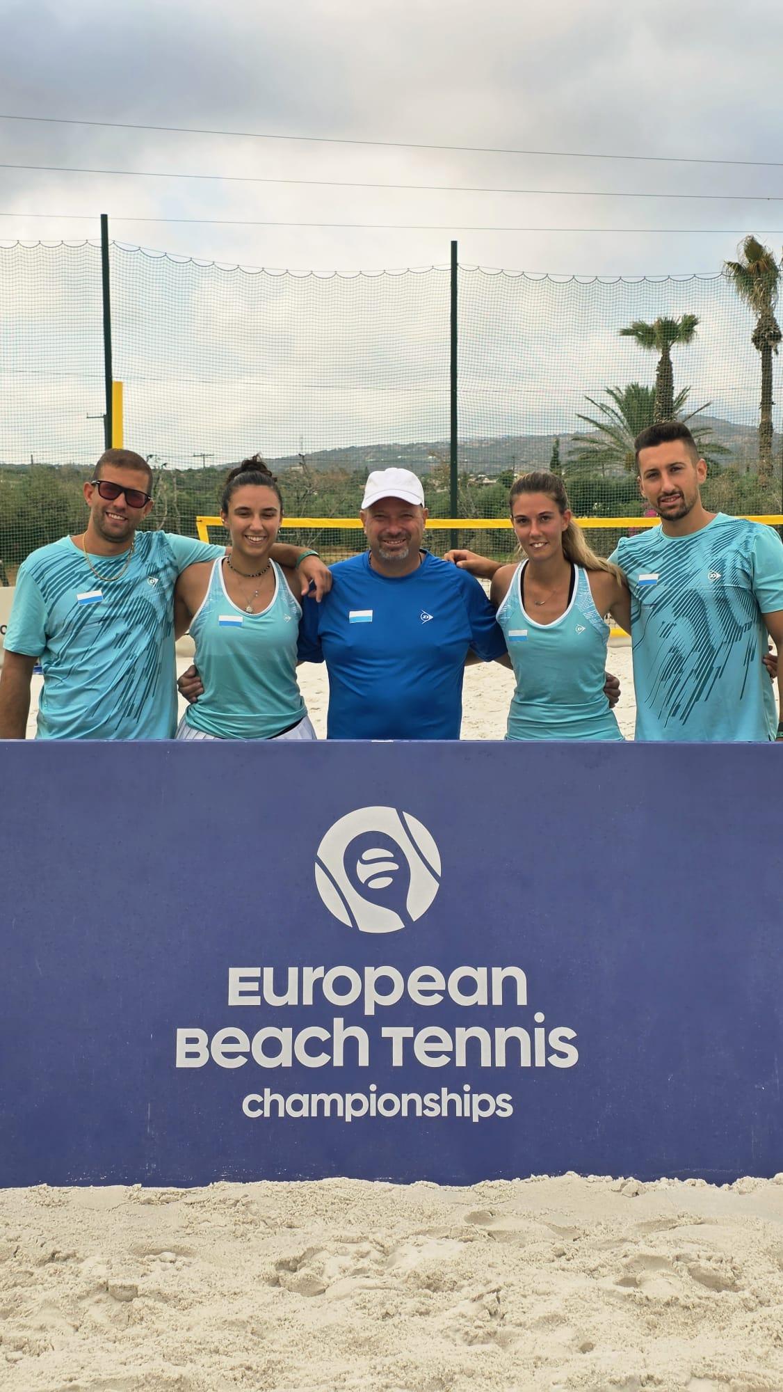 Brillante esordio dei portacolori sammarinesi nei Campionati Europei di beach tennis
