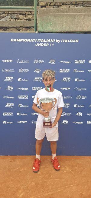 Mattia Sena vince il titolo italiano Under 11 a Sanremo