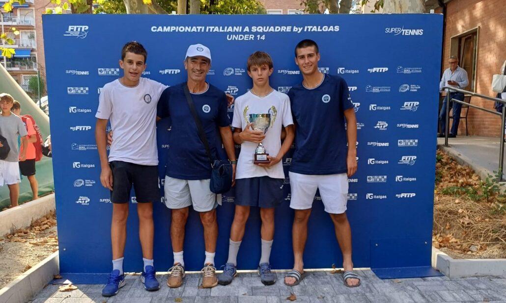 La squadra del Ct Massa Lombarda che si piazzata quinta alle finali nazionali Under 14 maschile
