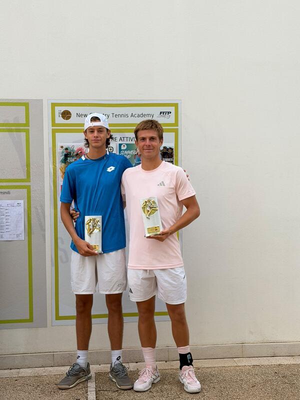 Riccardo Pretolani vince il doppio nell’Itf Junior di Bari con Giorgio Ghia
