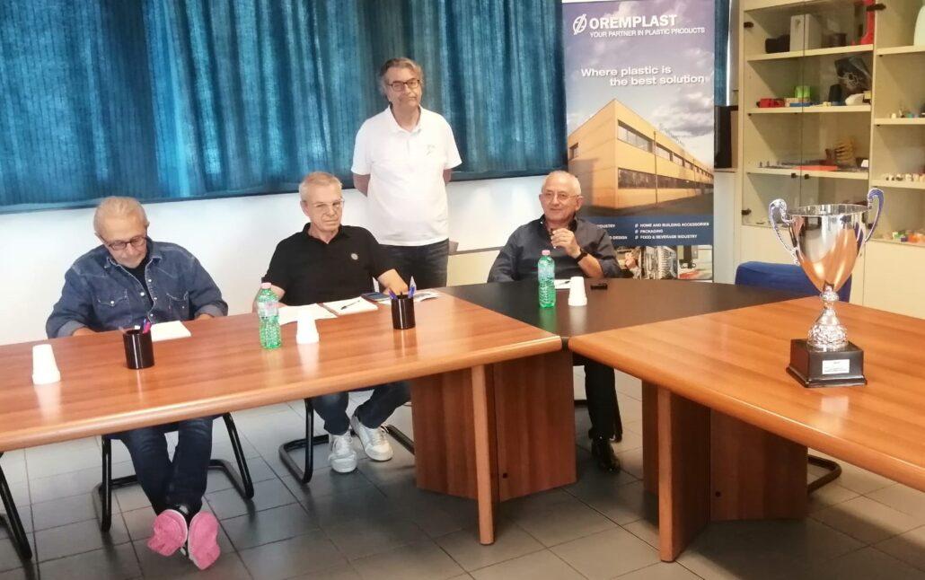 L'intervento di Giancarlo Pagani (Oremplast) alla conferenza stampa per la serie A1 del Circolo Tennis Massa Lombarda